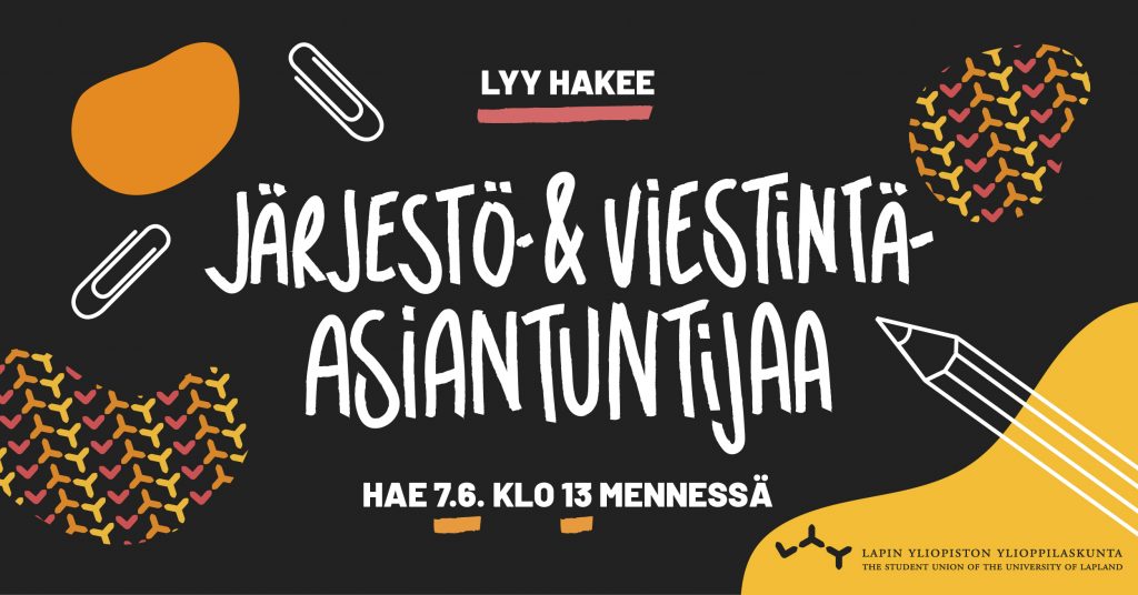 LYY hakee järjestö- ja viestintäasiantuntijaa, hae 7.6. klo 13 mennessä