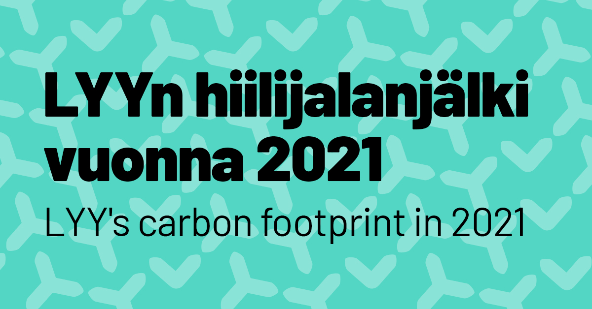 LYYn hiilijalanjälki vuonna 2021